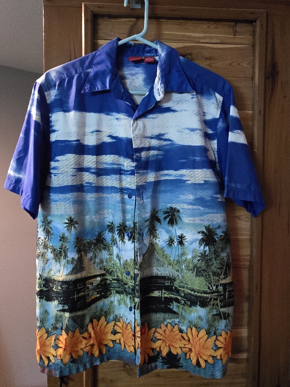 Mossimo Supply Co. Tropical Print Button-Down Shirt